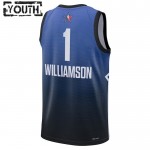 All-Star 2023 Trikot Team 1 Zion Williamson 1 Nike Blau Swingman - Kinder